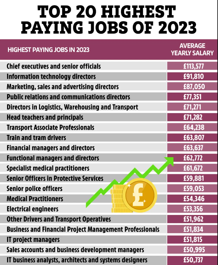 Чтобы хорошо зарабатывать не нужен диплом? Самые прибыльные и низкооплачиваемые профессии 2023 года в Великобритании