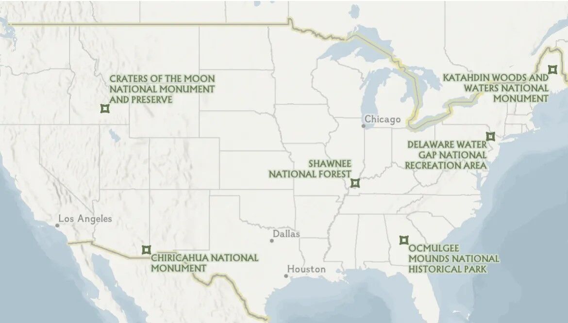В США семь уникальных мест могут стать новыми национальными парками