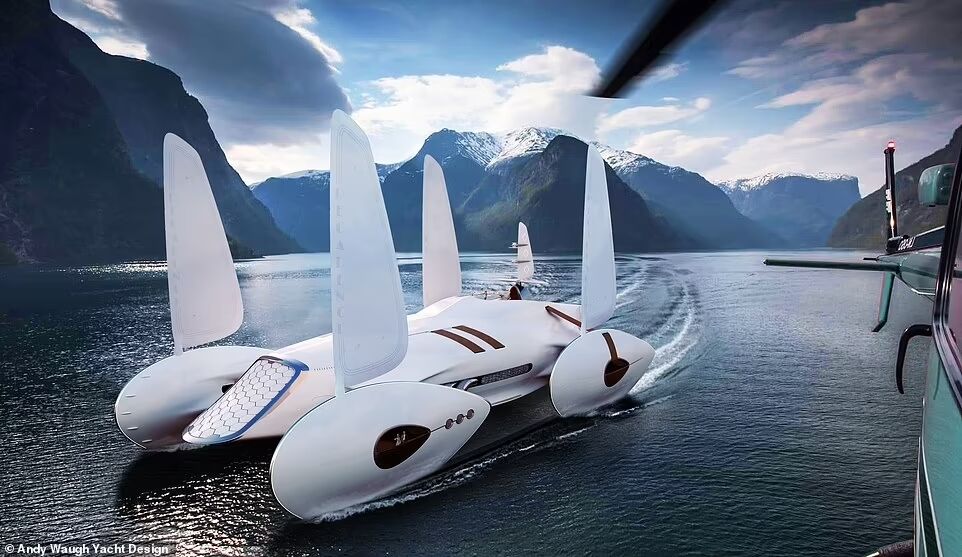 Морской спорткар: как выглядит уникальный ''крылатый'' катамаран за 376 миллионов долларов. Фото