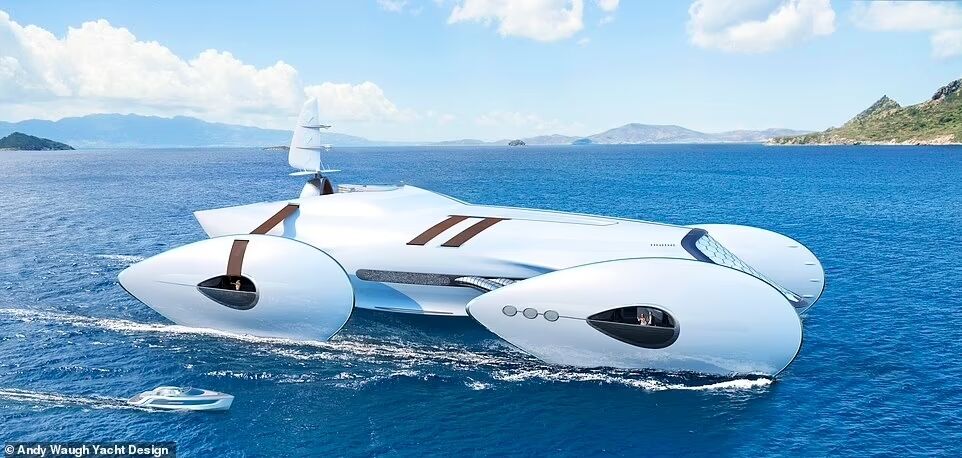 Морской спорткар: как выглядит уникальный ''крылатый'' катамаран за 376 миллионов долларов. Фото