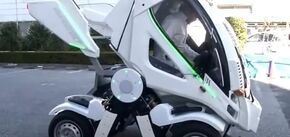 В Японии создали электромобиль-трансформер, похожий на работа с Mobile Suit Gundam. Видео