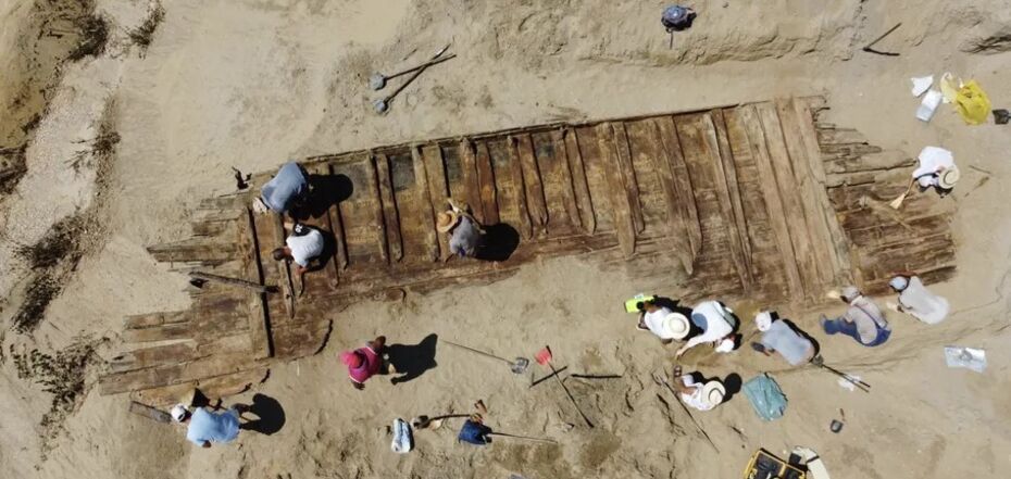 В Сербии шахтеры обнаружили древнеримский корабль. Фото