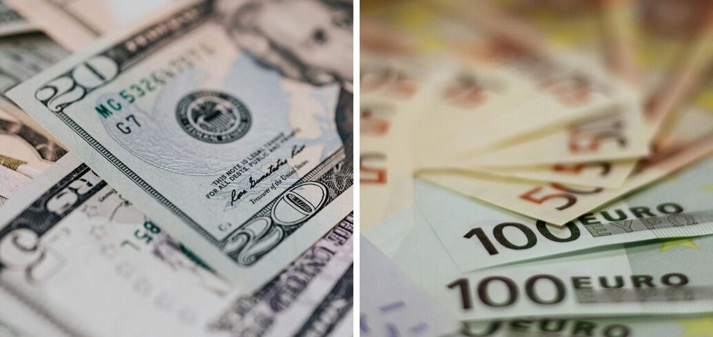 Порівняння євро та долара