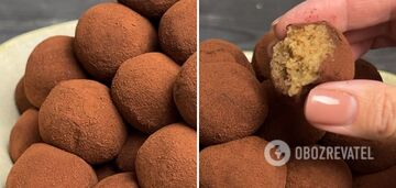 Домашние конфеты 'Трюфель-тирамису': вкусный десерт без выпечки