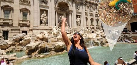Туристы набросали в фонтан Треви в Риме монет на рекордные €1,6 млн
